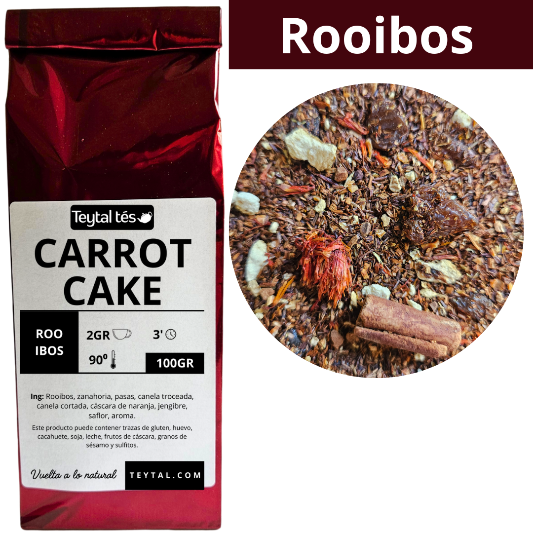 Carrot Cake Rooibos 100gr 50 tazas-Teytal
