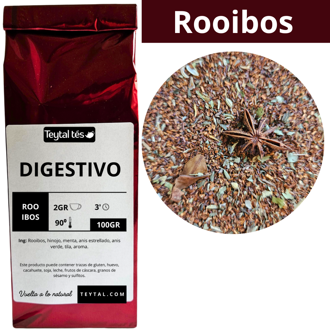Digestivo Rooibos 100gr 50 tazas-Teytal