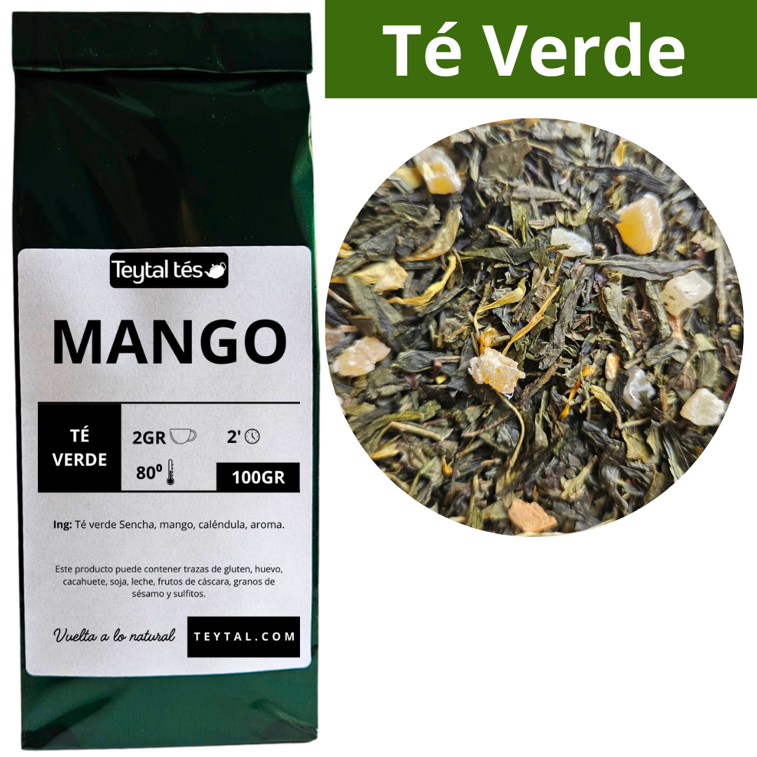 Mango Té Verde 100gr 50 tazas-Teytal