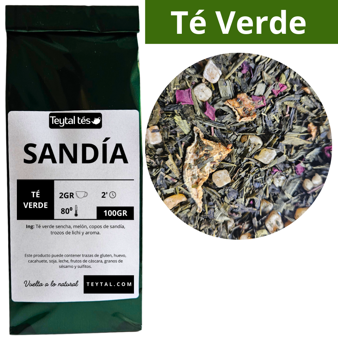 Sandía Té Verde 100gr 50 tazas-Teytal