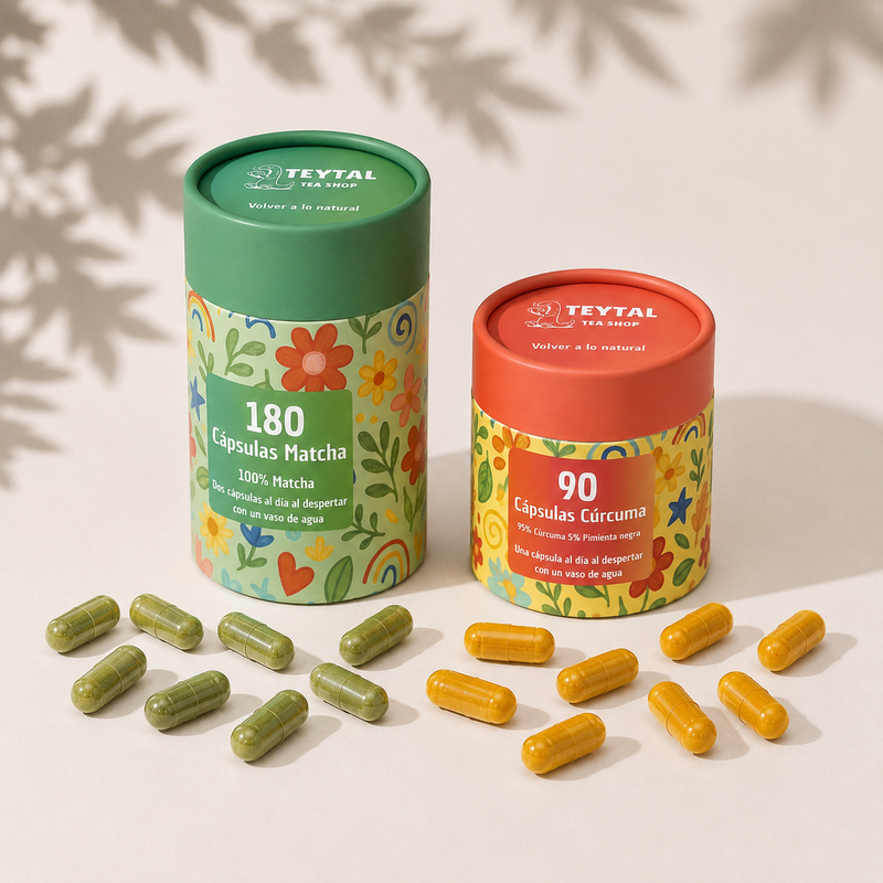 Cápsulas Matcha y Cápsulas Cúrcuma