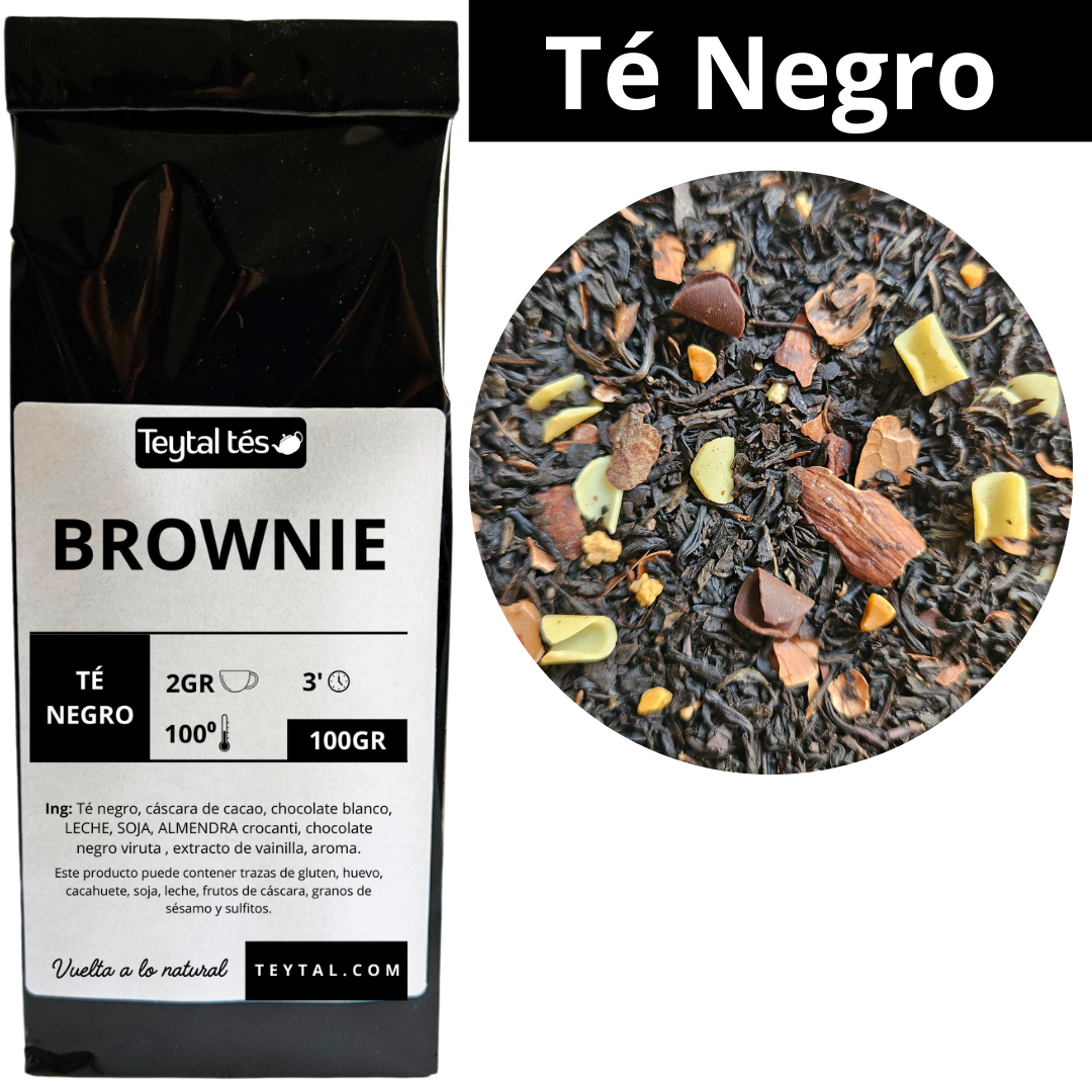 Brownie Quita Antojos Té Negro 100gr 50 tazas-Teytal