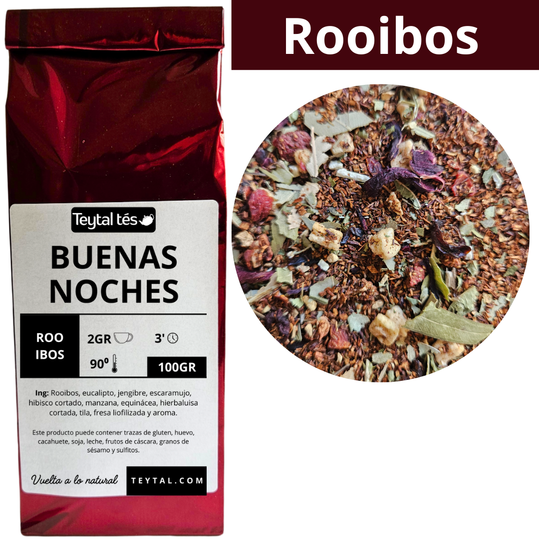 Buenas Noches Rooibos 50 tazas 100gr 50 tazas-Teytal