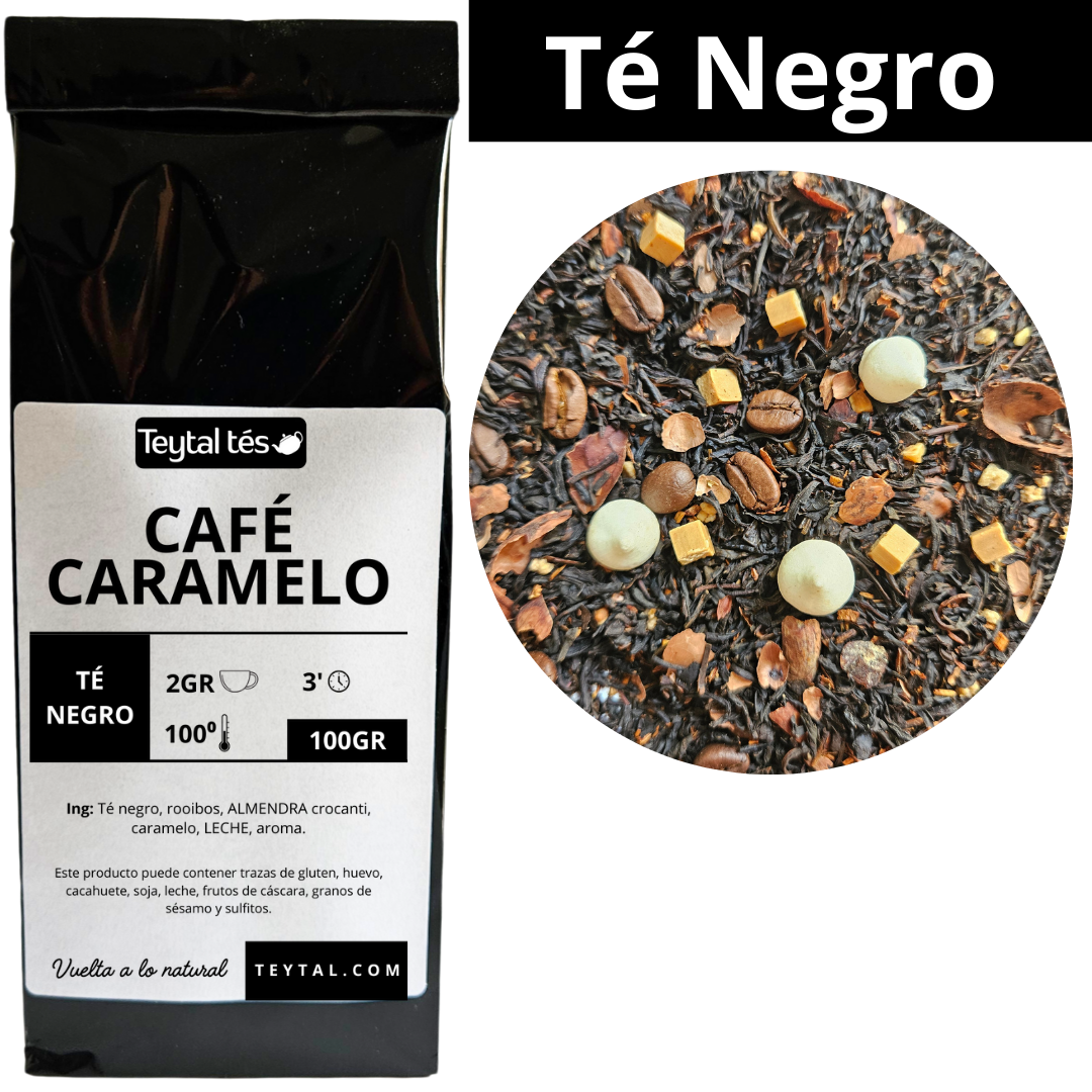 Café y Caramelo Té Negro 100gr 50 tazas-Teytal