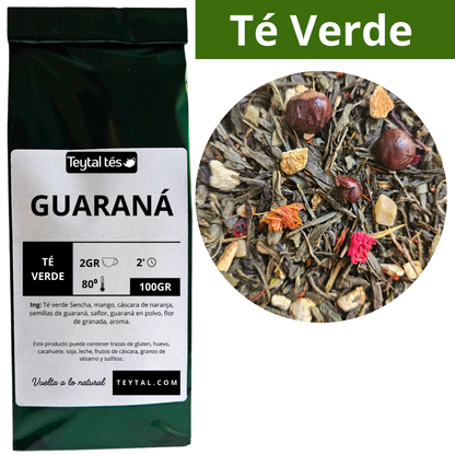 Guaraná Té Verde 100gr 50 tazas-Teytal