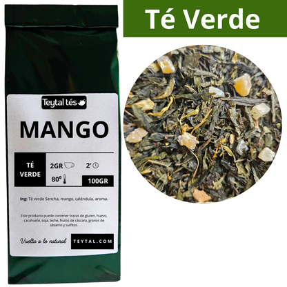 Mango Té Verde 100gr 50 tazas-Teytal