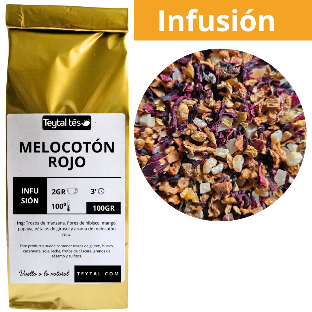 Melocotón Rojo Infusión 100gr-Teytal