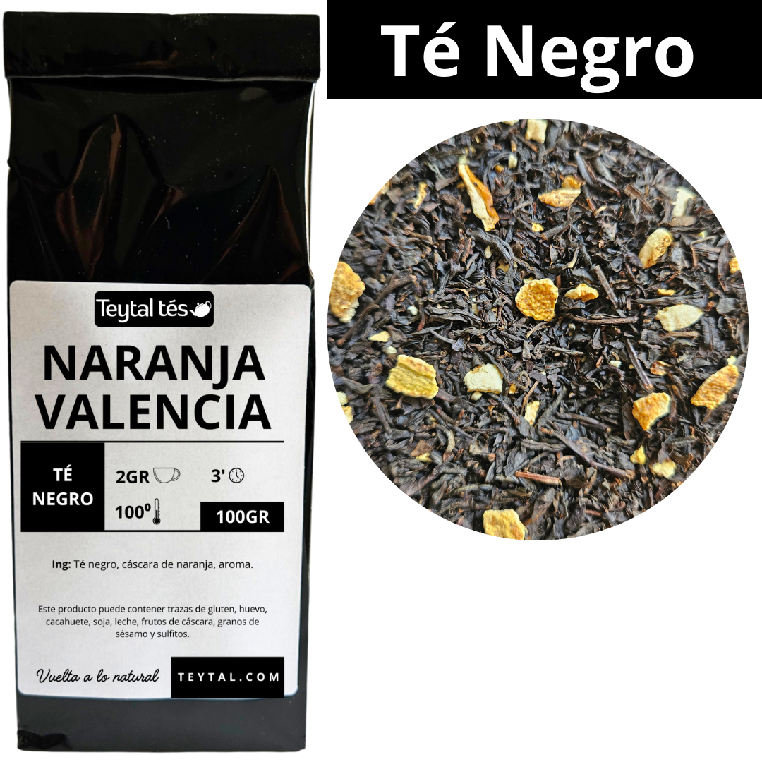 Naranja Té Negro 100gr 50 tazas-Teytal