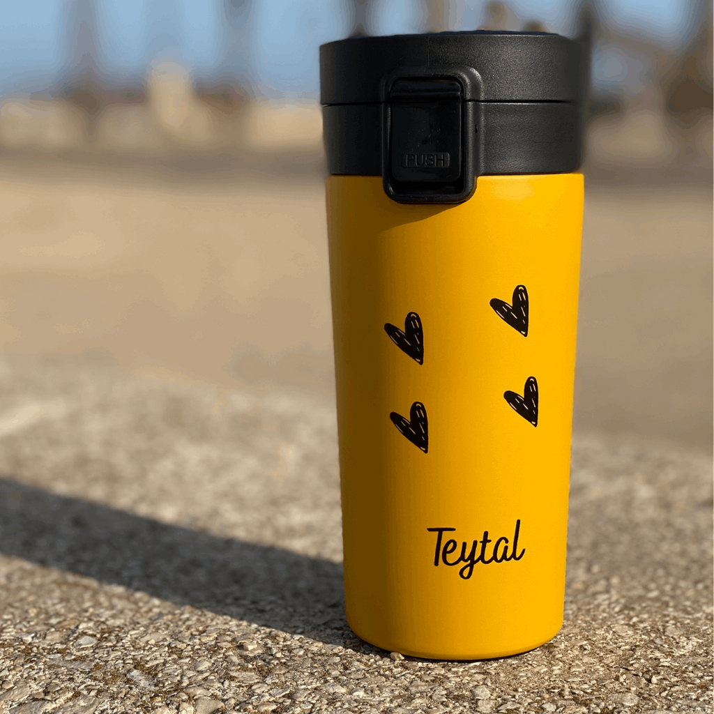 Termo acero inox 380ml. 12h calor y 24h frío.-Teytal