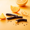 Chocolate-Dipped Candied Orange Peels in a Gift Box