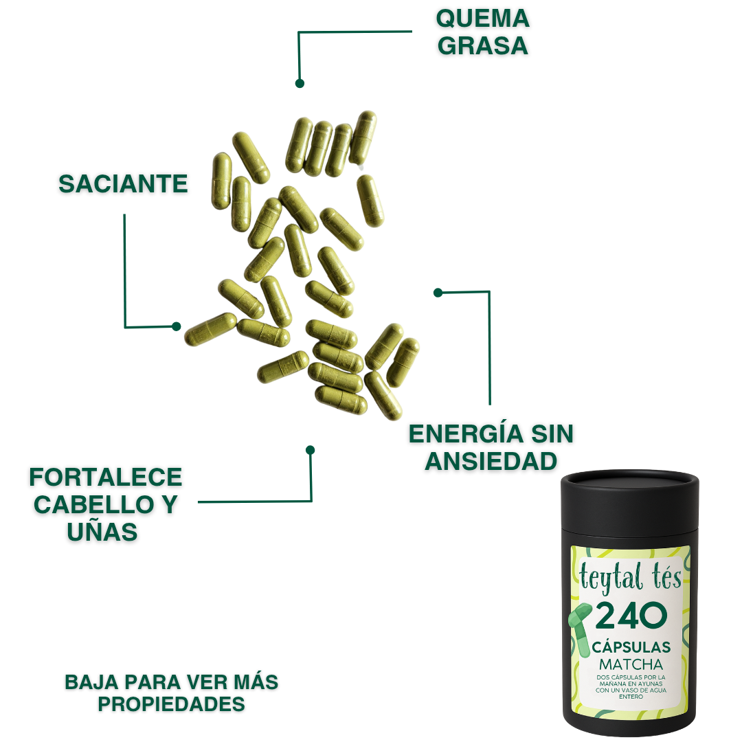 Cápsulas Matcha y Cúrcuma