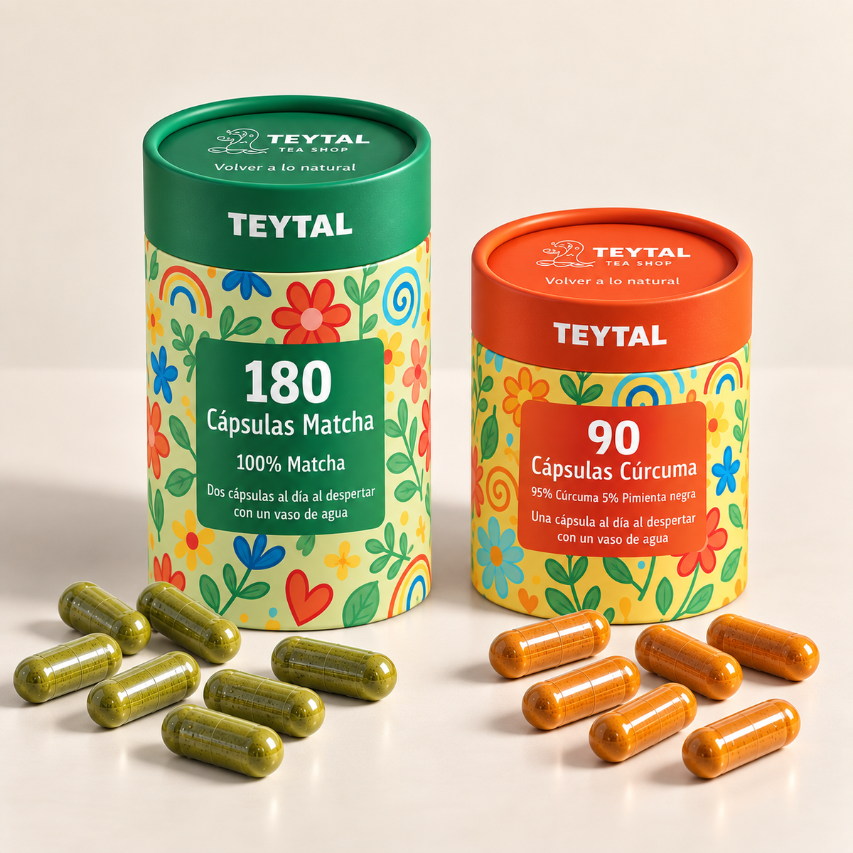 3 Meses Pack Pastillas Matcha y Cúrcuma