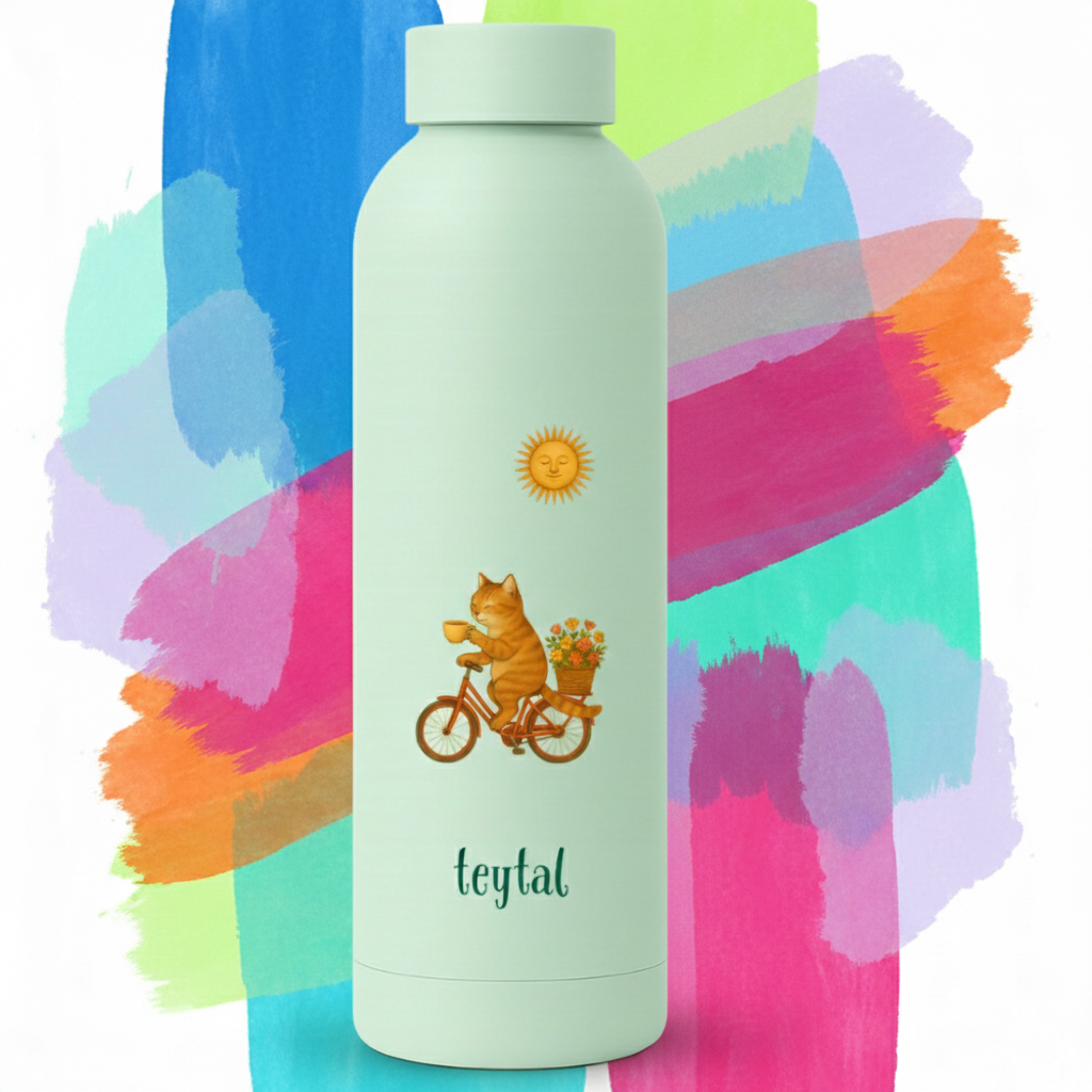 Termo Gato 500ml 12h caliente 24h fría