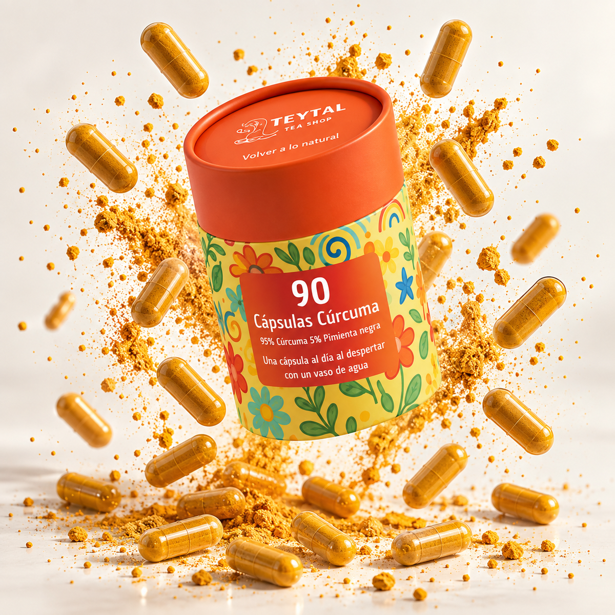 3 Meses Pack Cápsulas Matcha y Cúrcuma