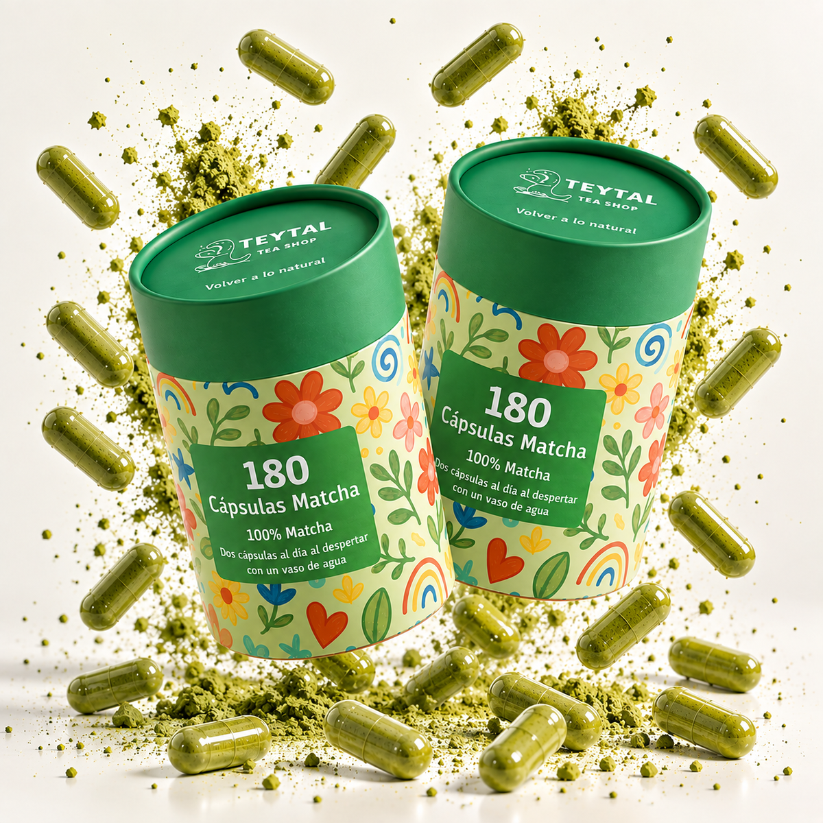 Pastillas de Matcha tarro 3 meses