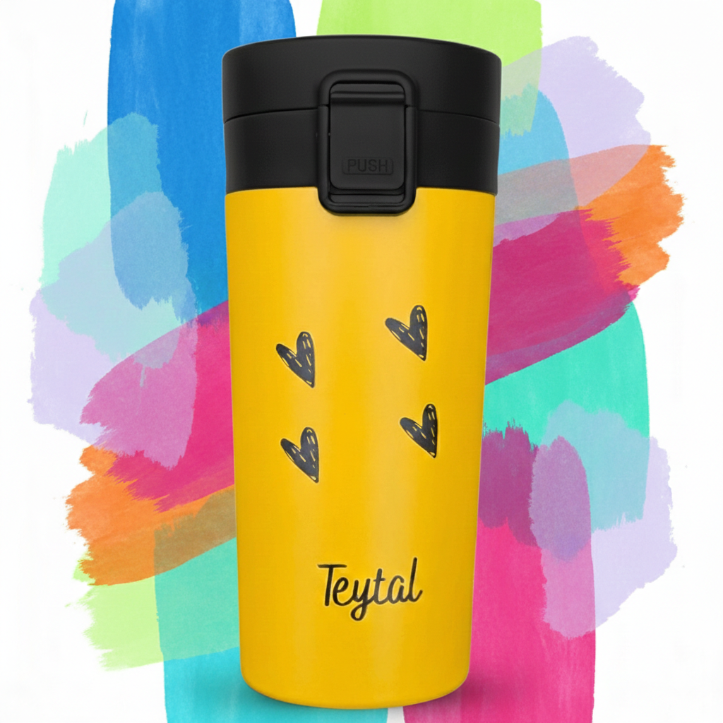 Termo acero inox 380ml. 12h calor y 24h frío.