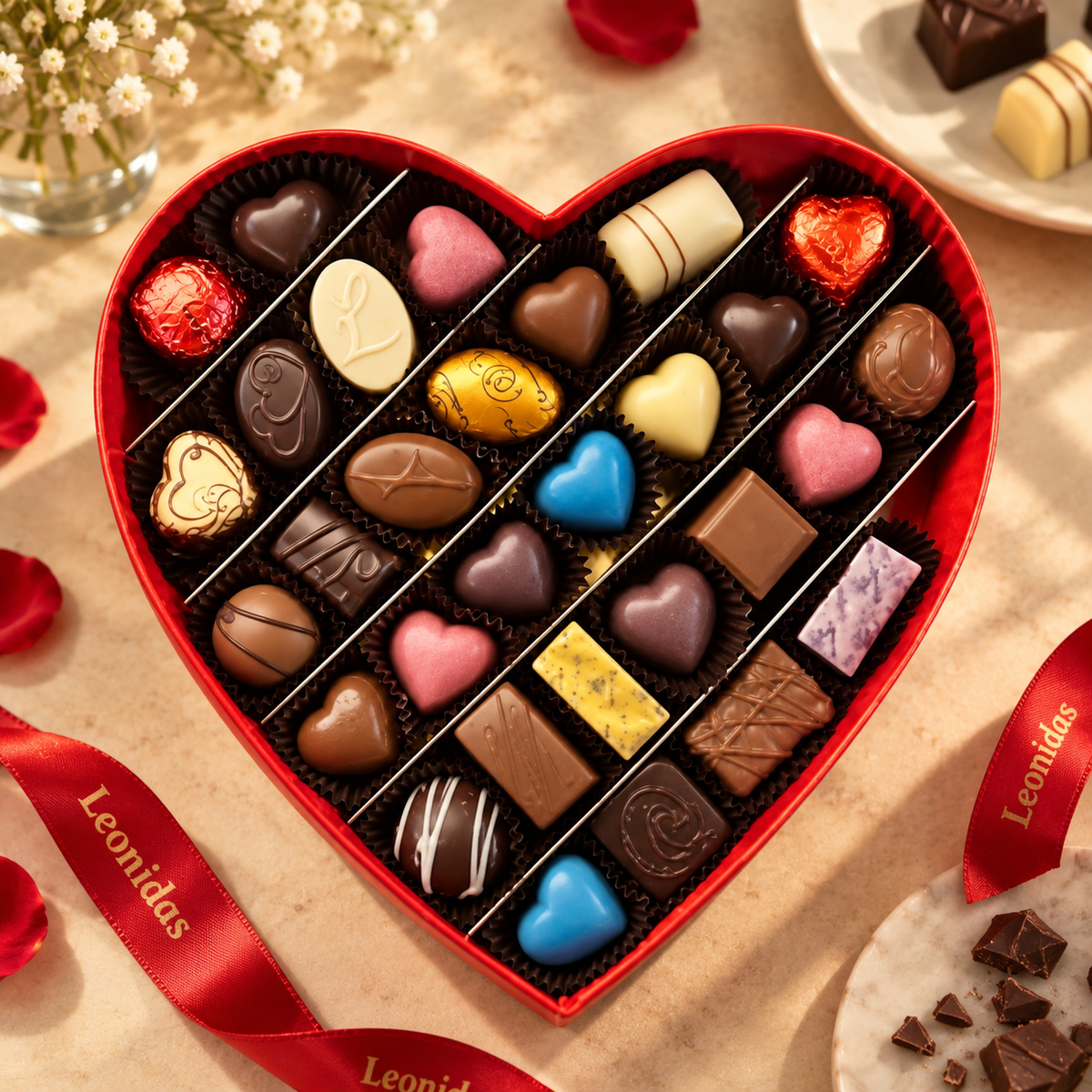 Cœur 30 chocolats env.
