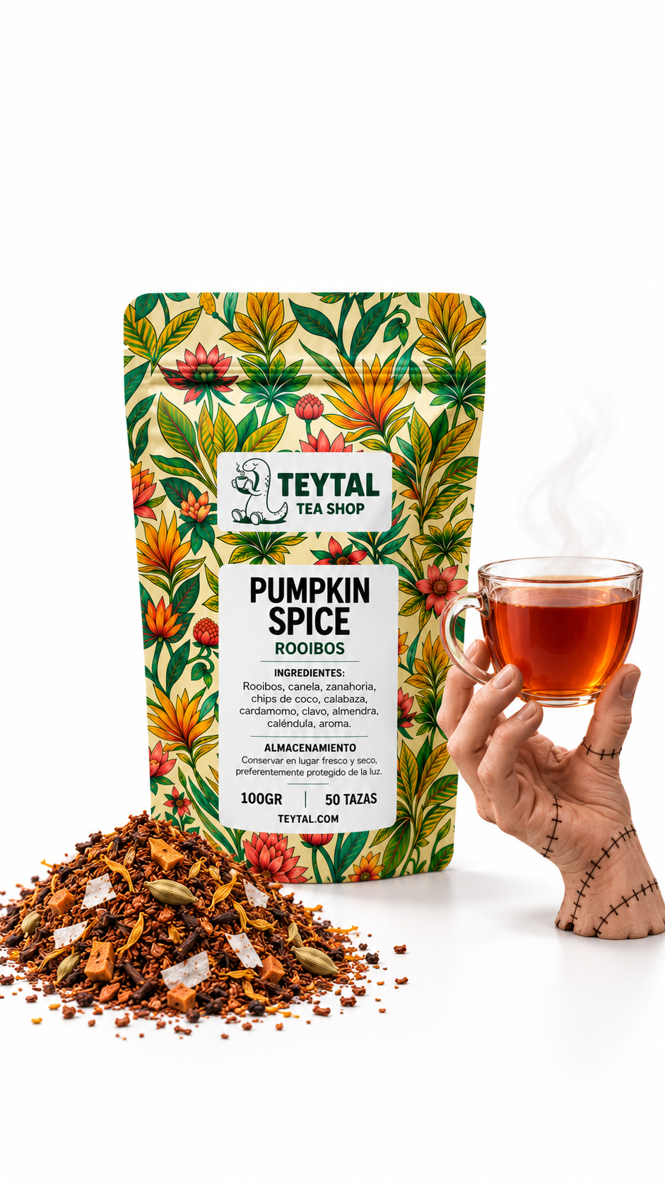 Pumpkin Spice Rooibos 100gr 50 tazas