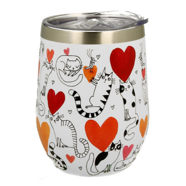 termo de gato con corazones teytal