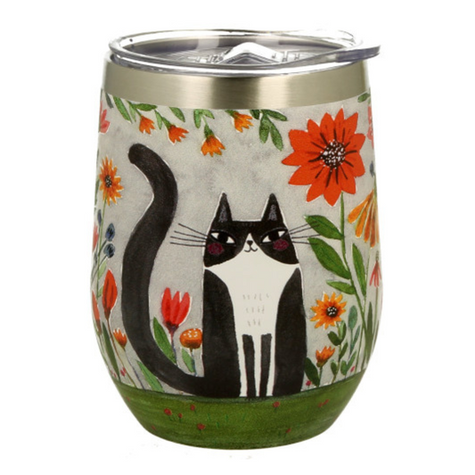 termo de gato con flores teytal